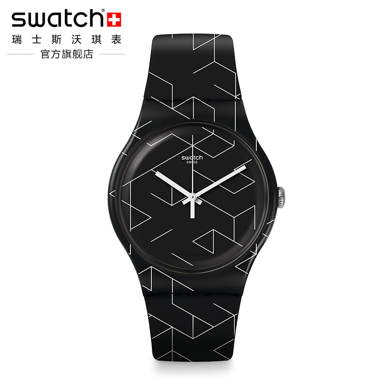 Swatch˹ÎÖç÷ÈðÊ¿ÊÖ±íºÍƽ·¹µêÌØ±ð¿îºÚÒ¹ÃÔ¹¬Ê¯Ó¢ÄÐÅ®±íSUOB161