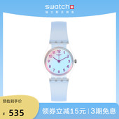 节日礼物 Swatch斯沃琪瑞士手表女手表简约小表盘防水石英腕表