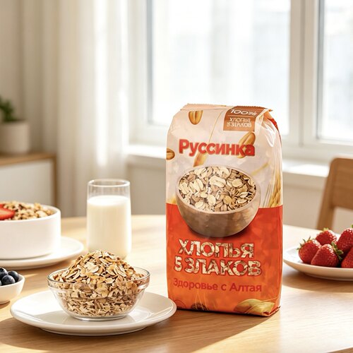 进口俄罗斯燕麦片多谷物麦片即食