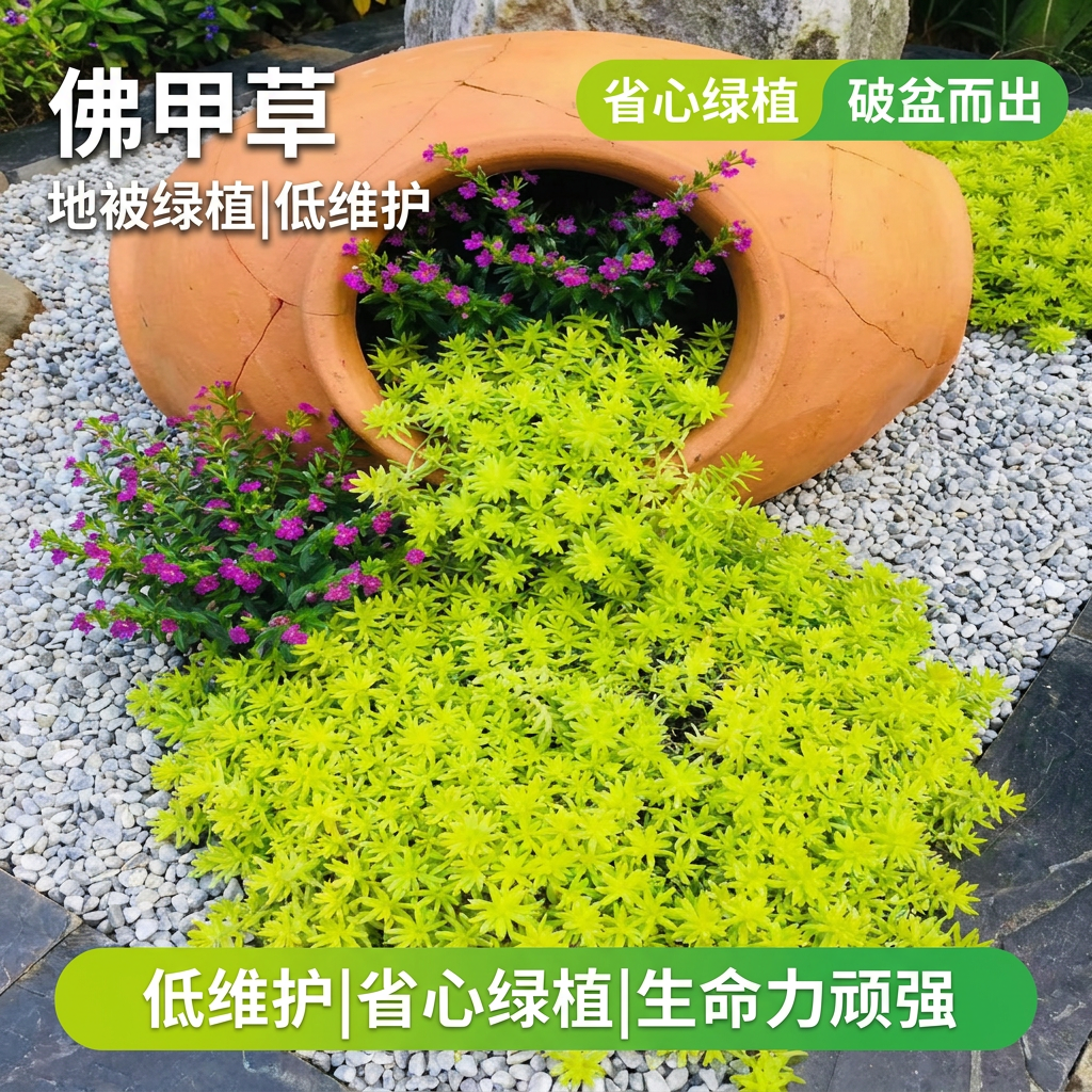 佛甲草草皮黄金佛甲草苗万年草苗地被植物庭院草坪楼顶四季常绿