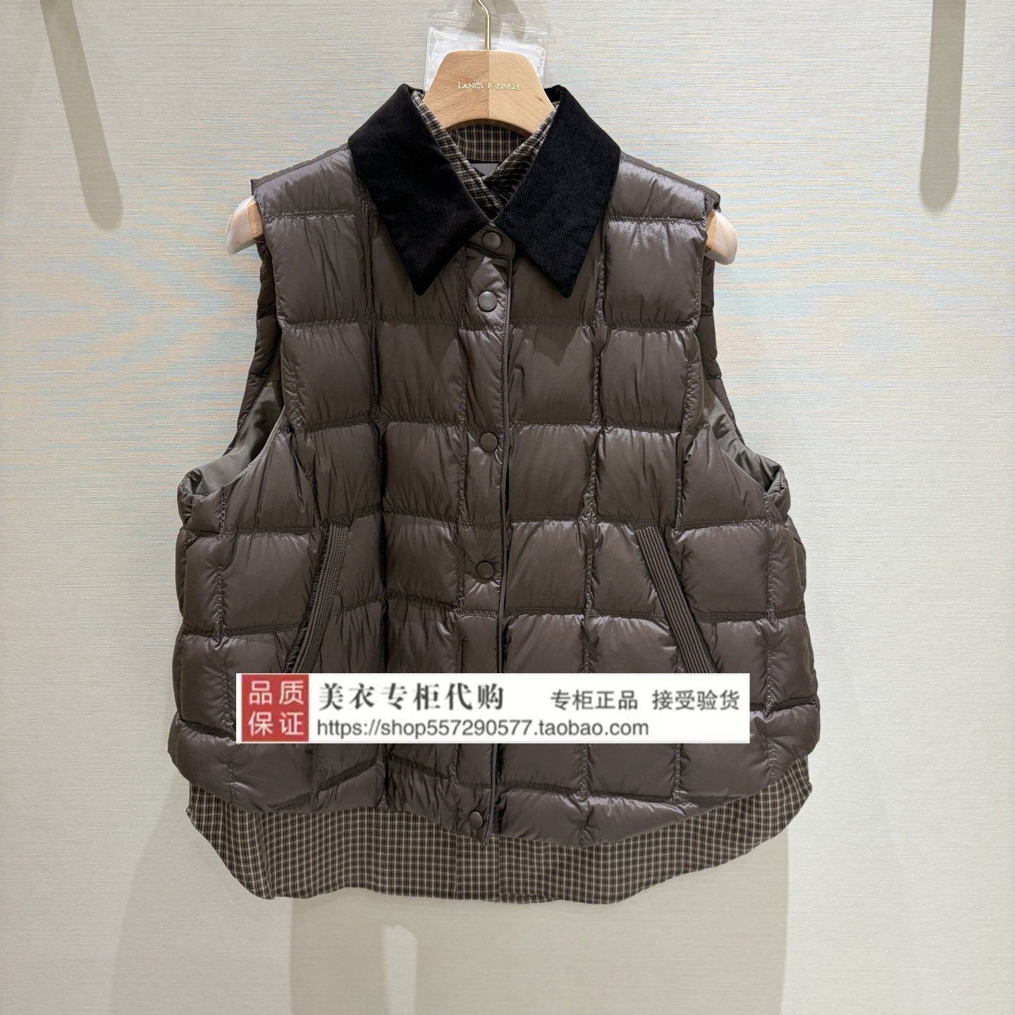 LANCY/朗姿专柜正品国内代购2026年冬款马甲LAHD8BOVT579K41-3980图片