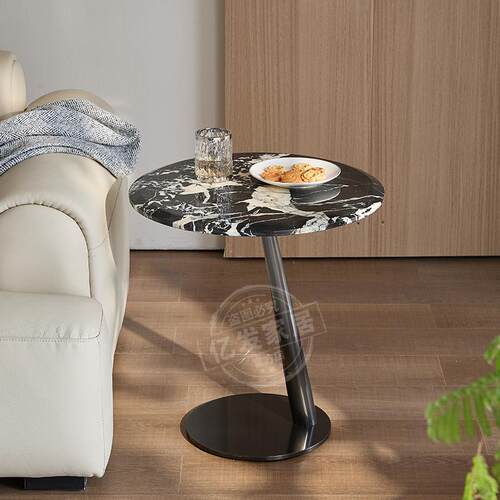 法国进口天然宝格丽黑沙发边几