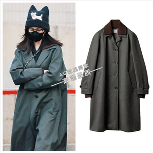 白鹿2026马年春晚同款风衣西装大衣外套牛仔裤阔腿裤长裤子衣服女