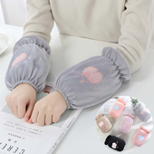 工作办公防污学生可爱刺绣袖 袖 套护袖 学生防脏袖 头 套女秋冬短款