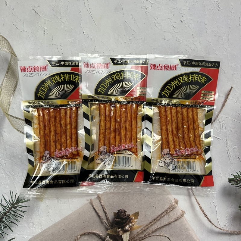 辣点食间加洲鸡排加州香辣面筋20g辣条80后怀旧经典零食豆干制品
