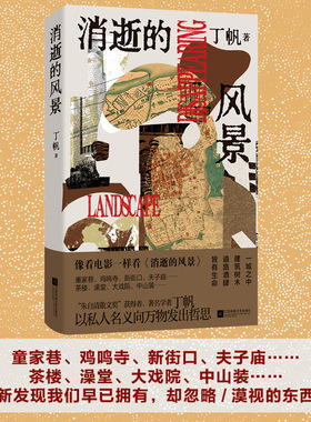 消逝的风景 丁帆著 作者亲历的南京变迁历史 写南京今时、旧日人文风貌，全书将记载高阁中的南京，放在生活中予以端详 散文集