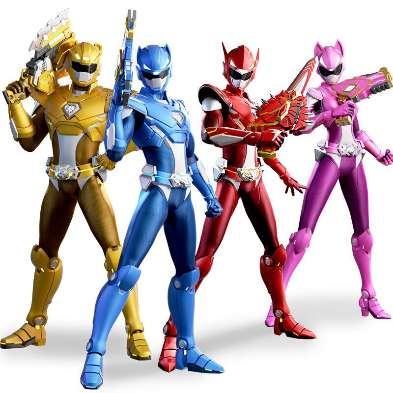 迷你特工队玩具男孩变形机器人恐龙力量特攻队x福特露西塞米全套