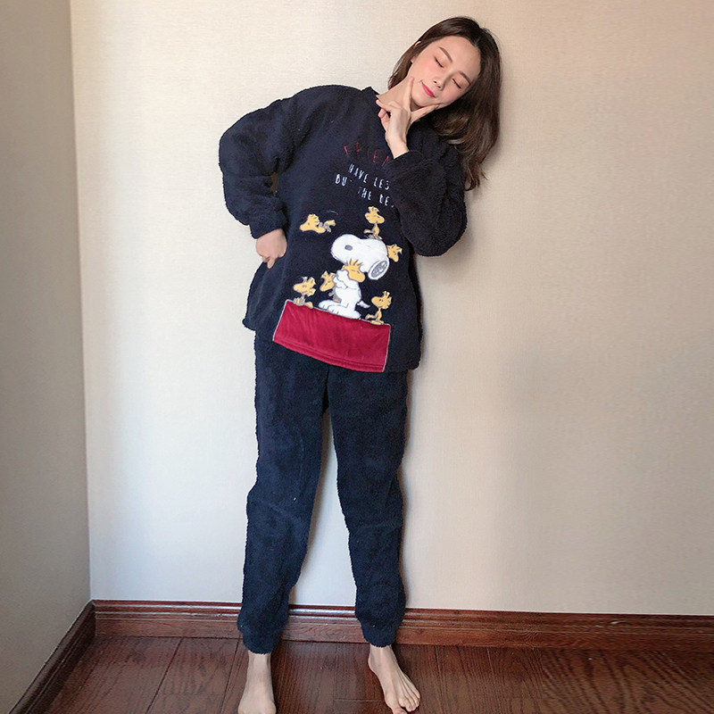 西班牙正品史努B比睡衣套装羊羔绒卡通可爱睡衣圣诞新年家居服套,女士内衣/男士内衣/家居服,睡衣/家居服套装,淘宝优惠券,粉丝福利购,淘宝优惠卷