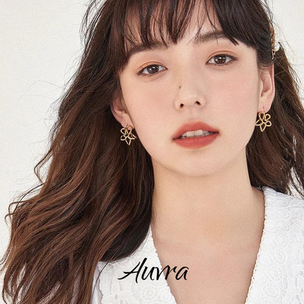 Auvra初恋花序 复古风掐丝花朵耳环高级小众轻奢设计感气质耳饰