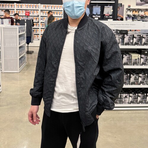 CK男士休闲双面穿棒球领夹克外套