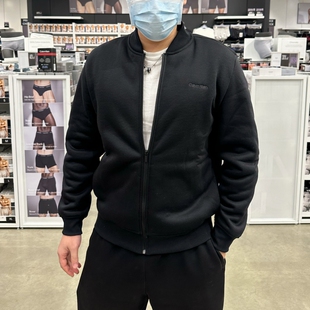 2026春季新款 CK Calvin Klein 男士休闲棉质棒球领加绒夹克外套