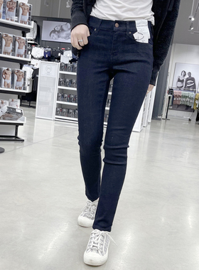 Calvin Klein CK 女士秋冬新款休闲高腰弹力修身瘦腿牛仔裤SKINNY