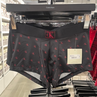 男士 Klein 简约百搭透气舒适平角内裤 四角内裤 1条装 Calvin