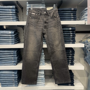CK/Calvin Klein 男士秋冬日系复古水洗宽松直筒牛仔裤 Straight
