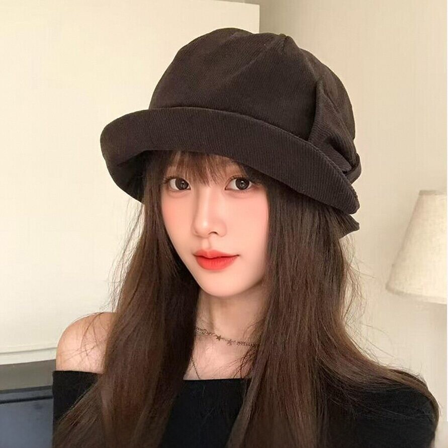 韩系老钱风蝴蝶结渔夫帽子显脸小
