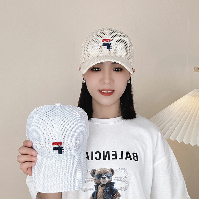 户外棒球帽大头围网眼防晒透气