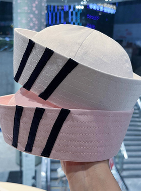 易梦玲同款日系条纹水手帽子女cos拍照学院风jk制服海军帽礼帽潮