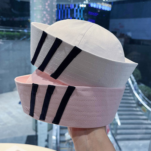 易梦玲同款条纹水手帽