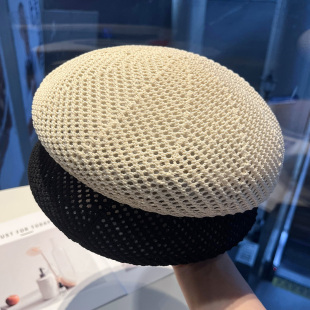 网眼透气百搭显脸小画家蓓蕾帽 2025新款 韩版 镂空小众贝雷帽子女款