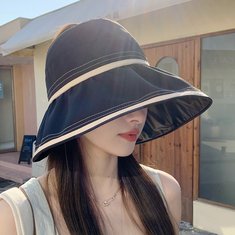 2024年出游防紫外线遮阳空顶帽女