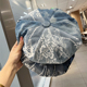 甜欲百搭日系蕾丝牛仔贝雷帽子女春夏薄款 显脸小画家帽潮八角帽女
