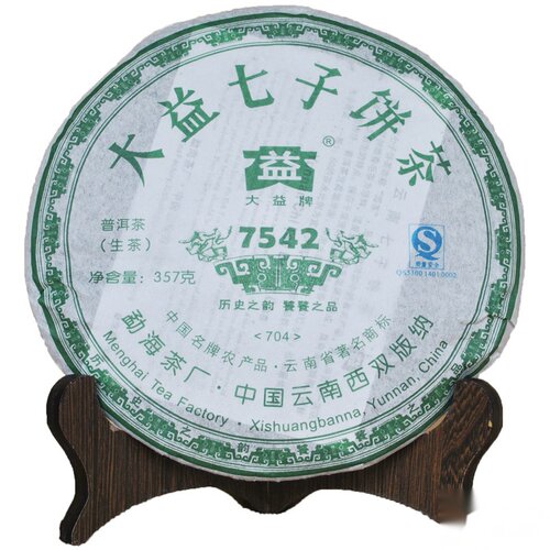 2007年大益 7542  生茶 357克饼