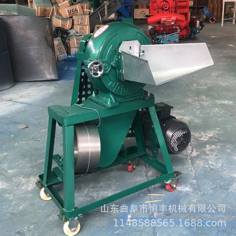 玉米齿盘粉碎机现货 多种型号家用饲料粉碎机 工业磨粉机