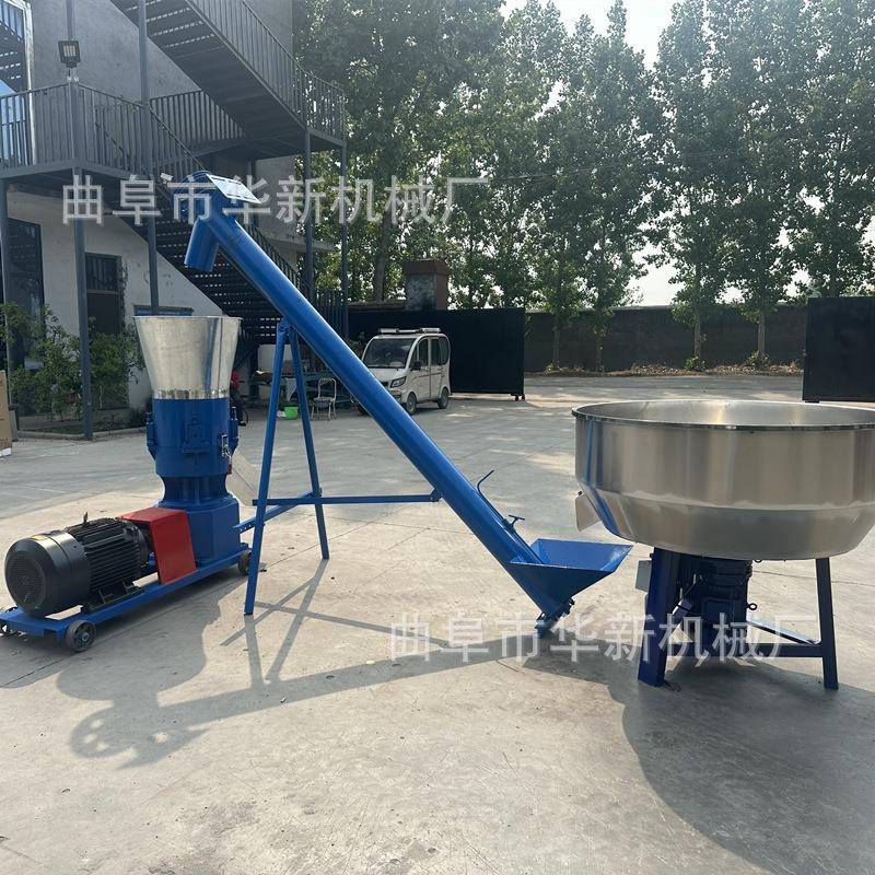 养殖饲料机鸡鸭鱼兔子用平模造料机 家用型颗粒饲料机