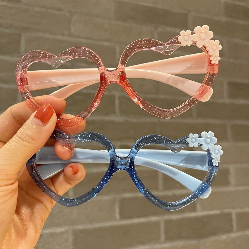 新款儿童墨镜框架可爱时尚宝宝眼镜女童无镜片眼镜女孩太阳镜潮镜