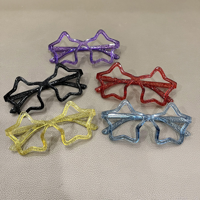 儿童五角星眼镜框可爱超萌卡通眼镜女童无镜片框架造型拍照百搭潮