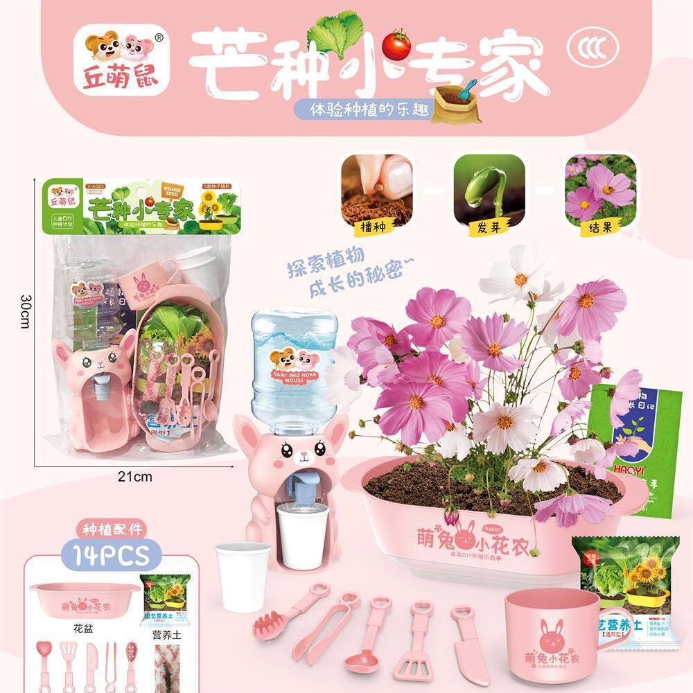 儿童DIY小盆栽过家家玩具科学实验植物种子蔬菜种植盲盒观察工具