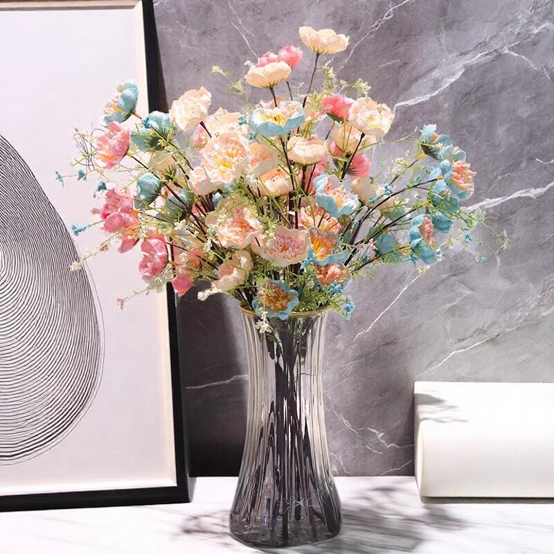 仿真花杜鹃花客厅干花束餐桌轻奢摆设假花摆件家居装饰花艺摆件