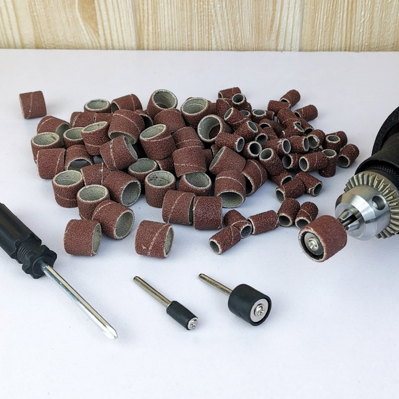 约3.1mm砂纸圈磨头连接杆电磨机配件抛光工具 打磨除锈去皮研磨件