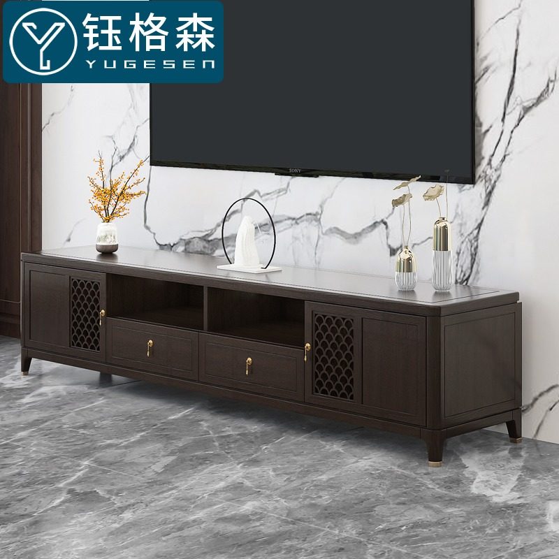钰格森新中式白蠟木電視櫃客廳實木整裝家具現代簡約禅意雙抽地櫃在類目 住宅傢俱, 櫃類, 電視櫃中 - 來自Buy2taobao.com提供專業的淘寶代購服務