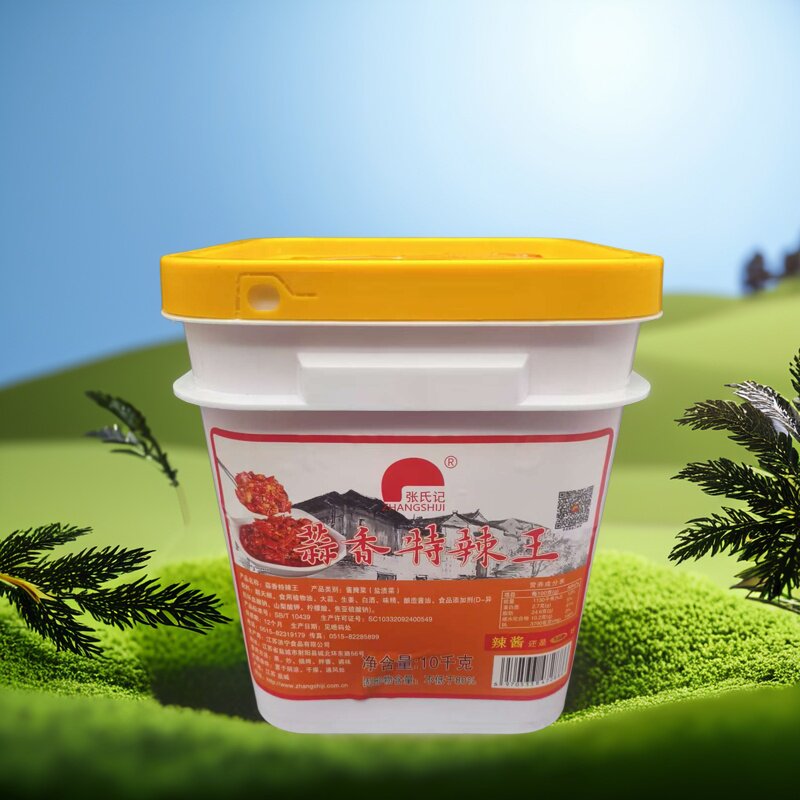 张氏记10斤蒜香辣椒酱商用特辣王隆江猪脚饭广东肠粉店专用蒜蓉酱