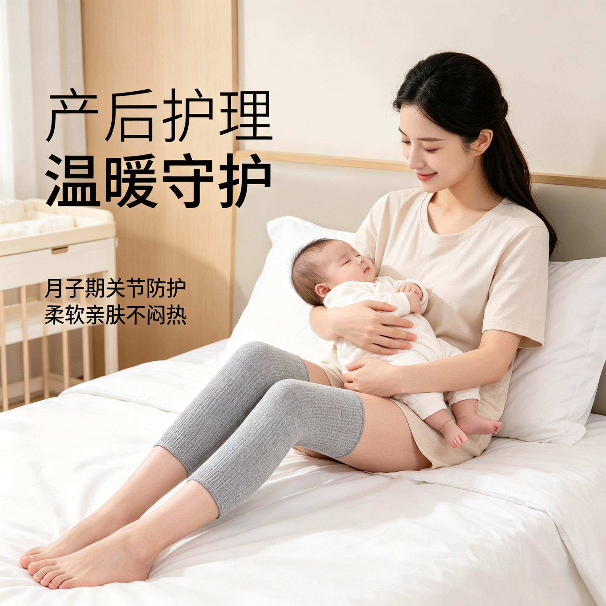 产后月子护膝夏季薄款膝盖女士护关节护腿保暖老寒腿春秋纯棉袜套