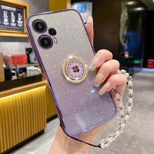 适用于红米Note12Turbo手机壳redminote小米保护TPro12T硅胶套外壳noto渐变透明trubo全包防摔女5G软壳带支架