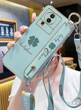 适用iqooneo7手机壳vivoiqooneo7se竞速版vivoneo爱酷iq00neo7套腕带挂绳iqneo新款iqoooneo7se外壳小清新女