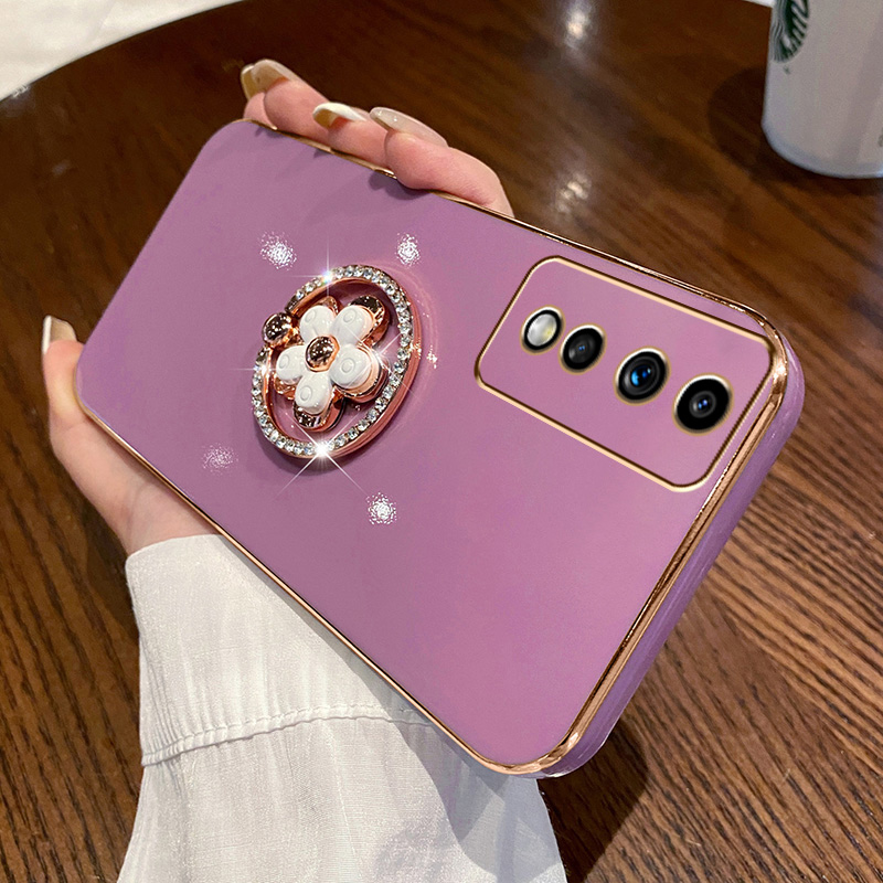 荣耀80GT手机壳花朵支架+手链