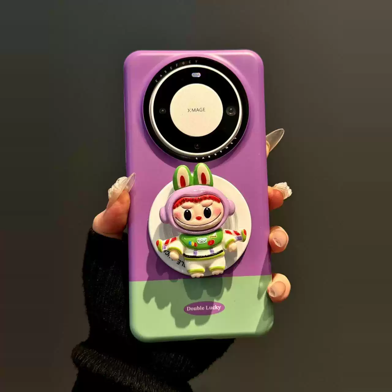 【精选优品】卡通可爱呲牙小怪兽适用华为mate60pro新款Pur