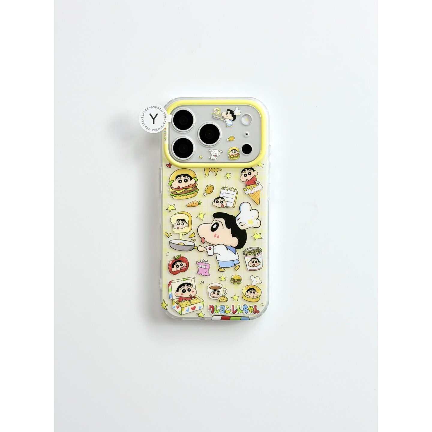 【精选优品】磨砂•卡通可爱蜡笔小新菠萝包IMD双层手机壳适用iPhone