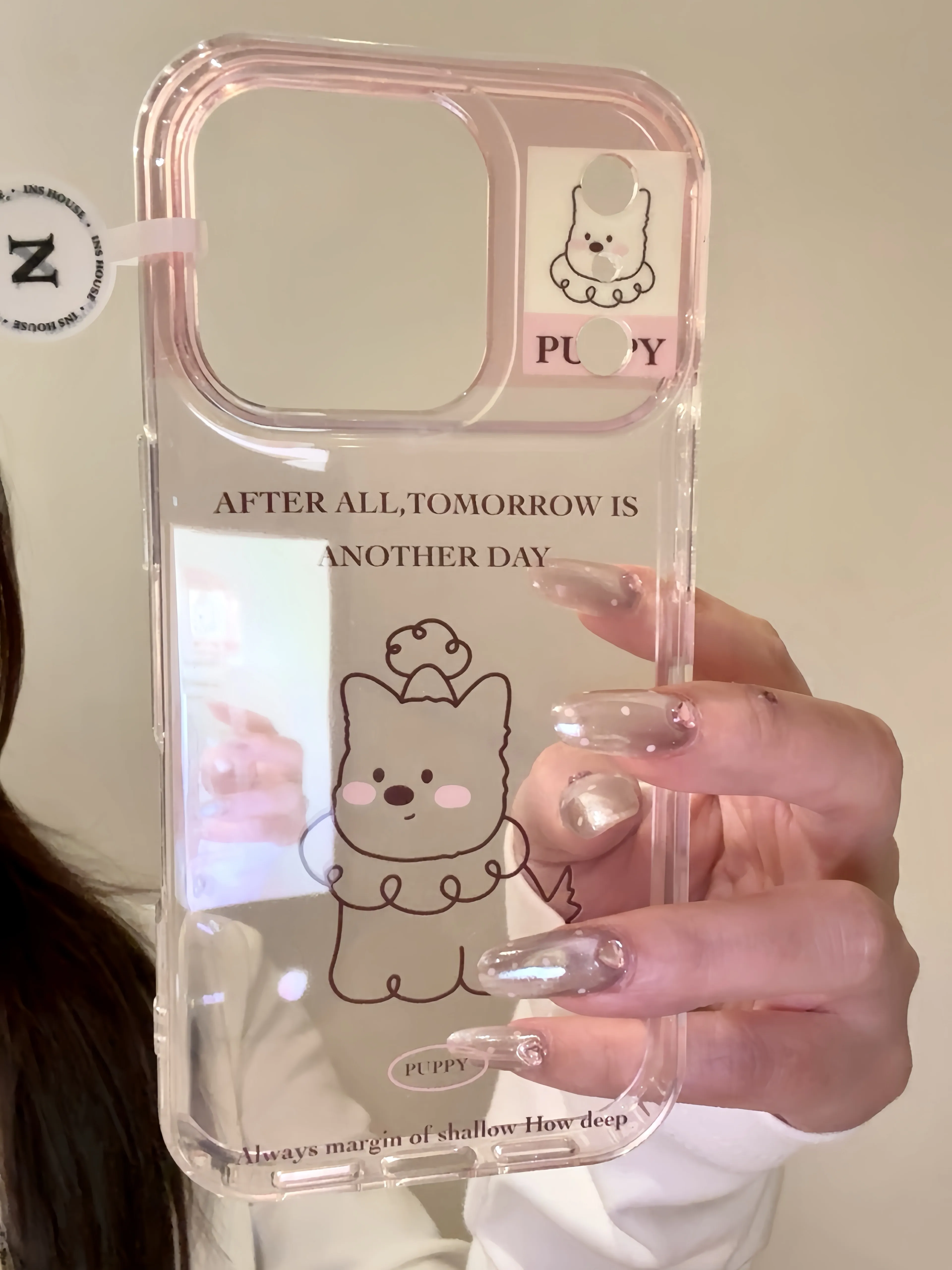 卡通可爱英文西高地适用ihone17promax苹果15pro手机壳14新款13透