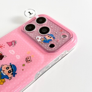 【精选优品】小新和小爱适用苹果17promax全包iphone16可爱15支架全包手机硬壳