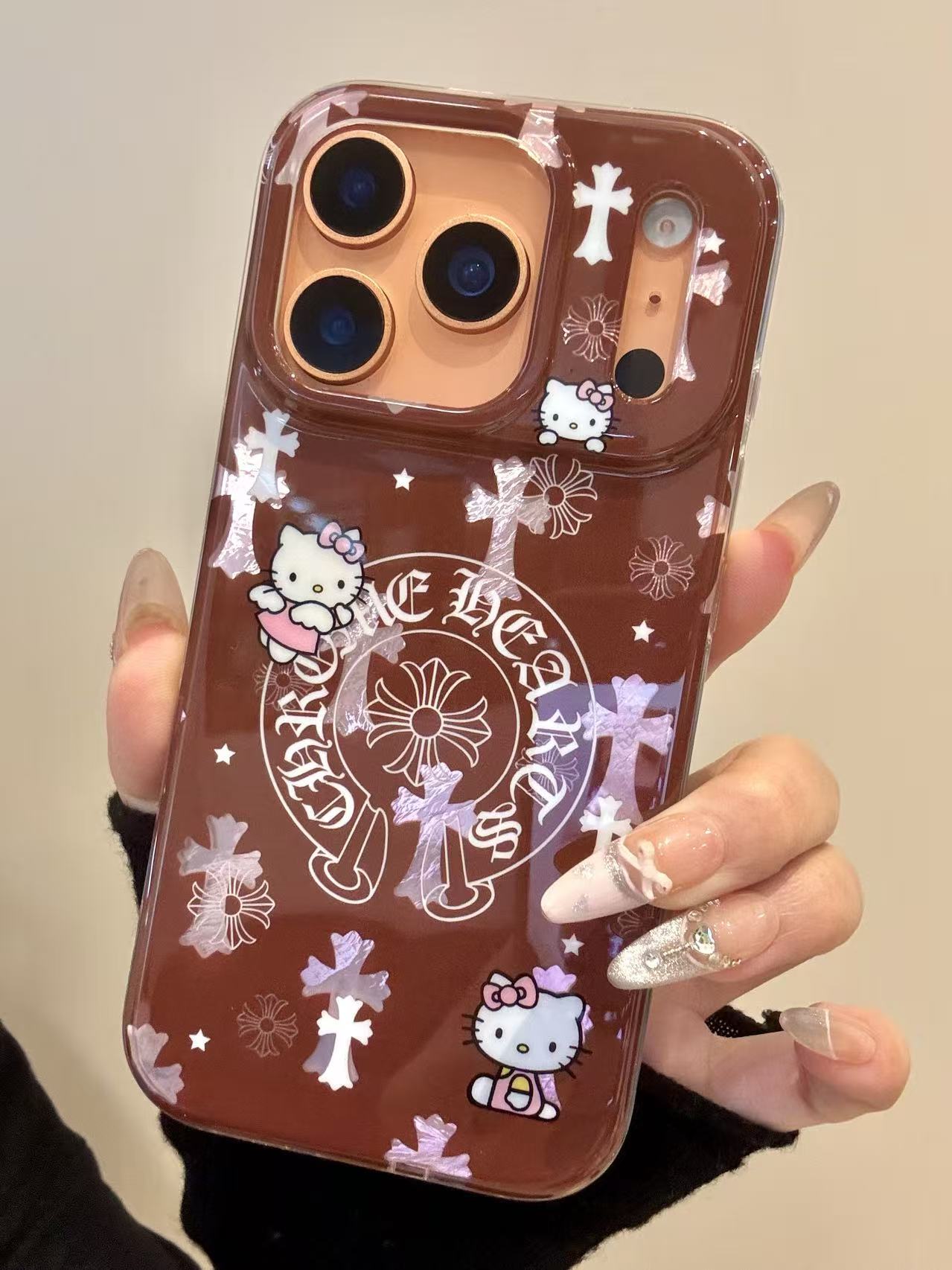 卡通十字架天使可爱猫咪适用iphone17prom苹果16promax手机壳双层 · 苹果16 pro