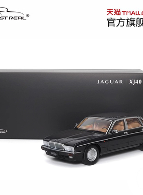 捷豹戴姆勒XJ6（XJ40）黑色1:18合金全开车模Almost Real汽车模型