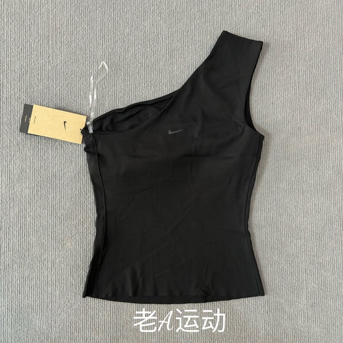 正品Nike耐克女子跑步运动训练健身瑜伽速干透气斜肩型背心HJ2288