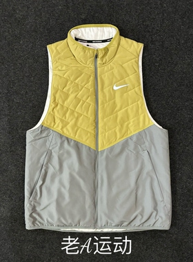 Nike耐克正品男子冬季跑步运动训练户外防风保暖立领棉马甲DD5648