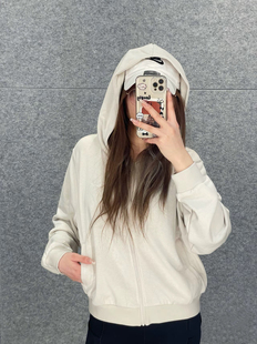 正品Nike/耐克 女子针织休闲运动拉链毛圈外套连帽开衫卫衣FN2420