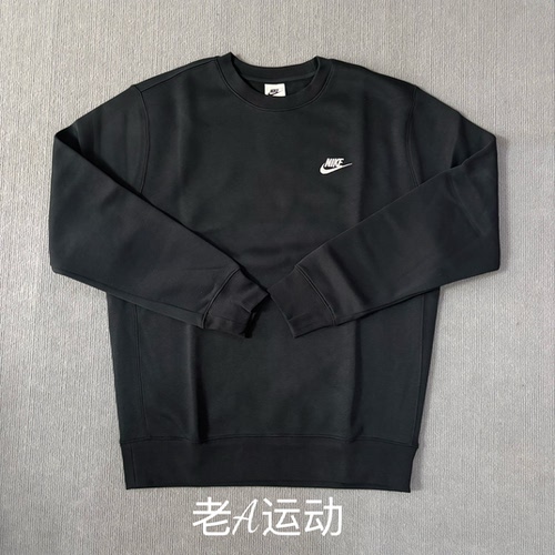 Nike耐克男子秋冬跑步运动休闲加绒保暖刺绣圆领卫衣套头衫BV2663