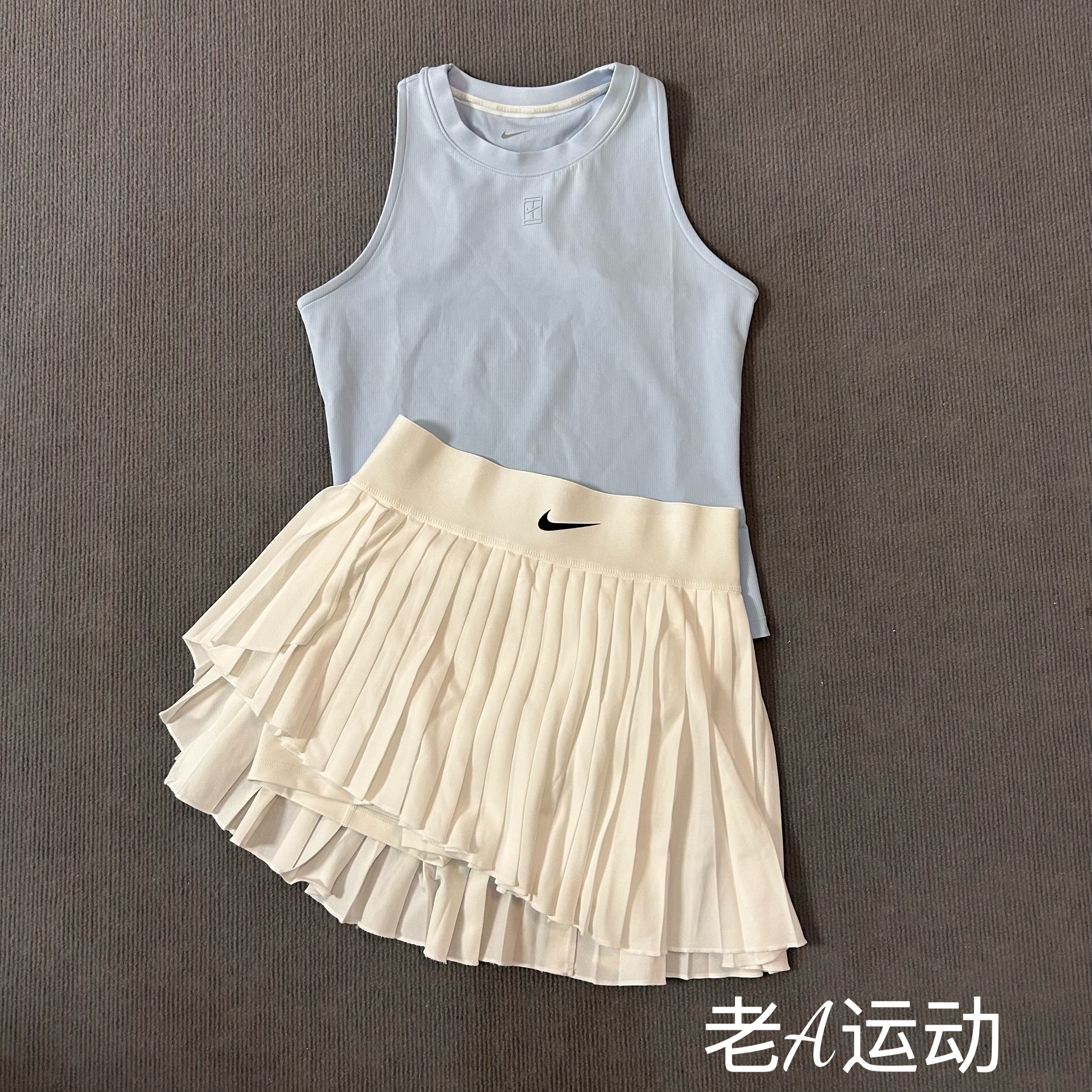 Nike耐克女子网球运动训练休闲防走光二合一速干百褶裙短裙DR6850